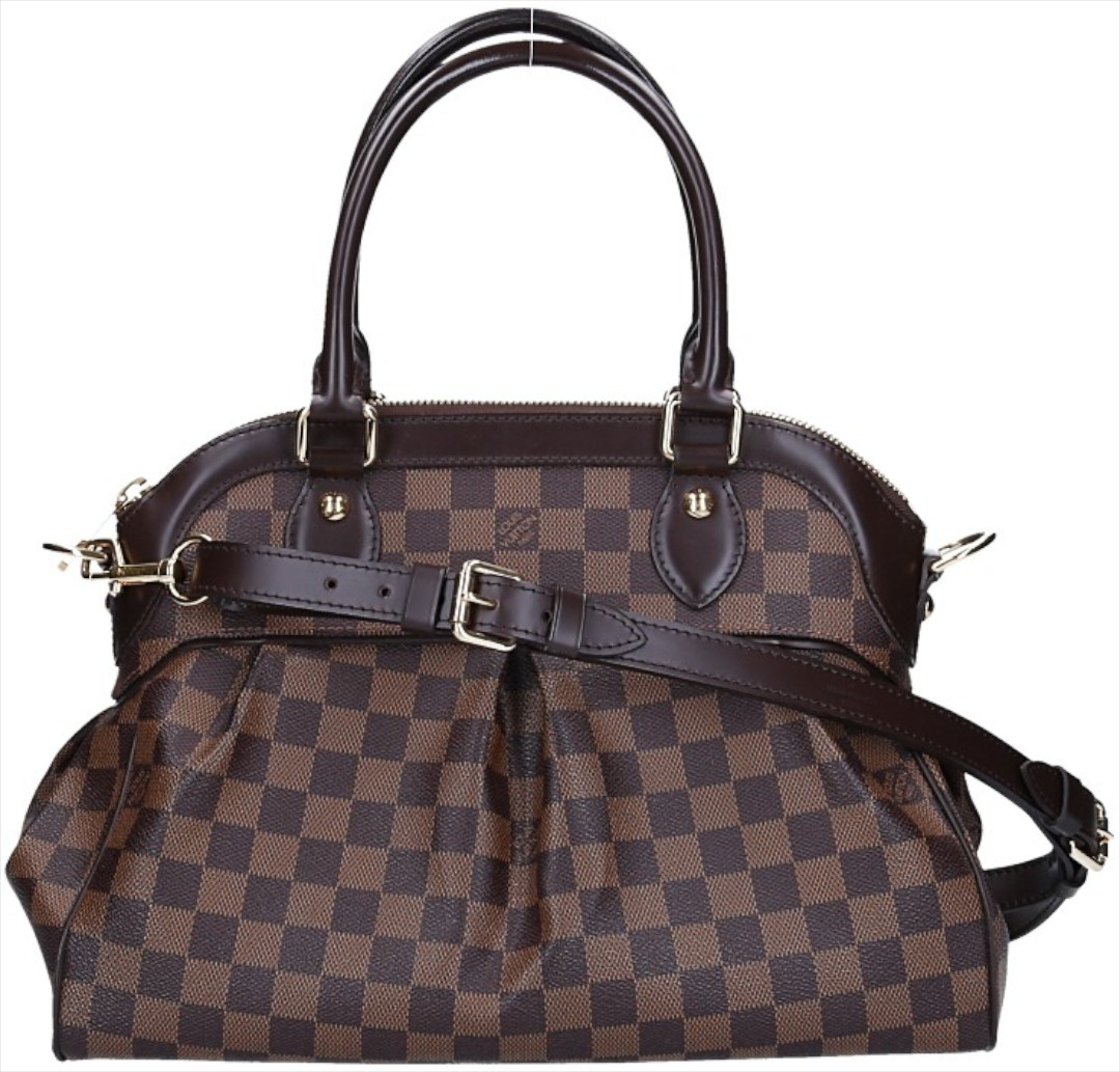 LOUIS VUITTON TREVI PM HANDTASCHE AUS DAMIER EBENE CANVAS N51997