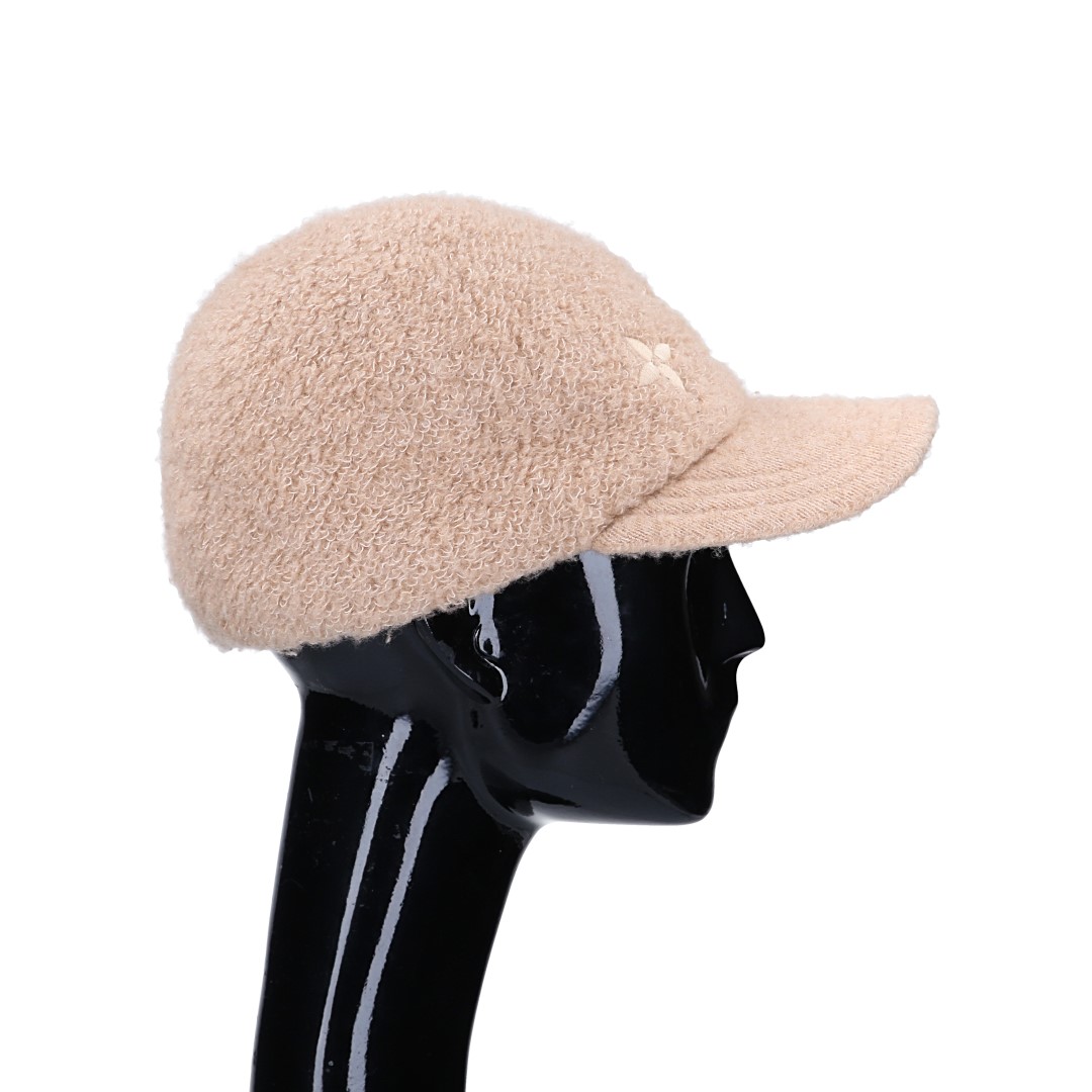 HERMÈS CAP - 'MILES CDS' COTTON BASEBALL CAP IN ANTIQUE/BLACK SIZE 60