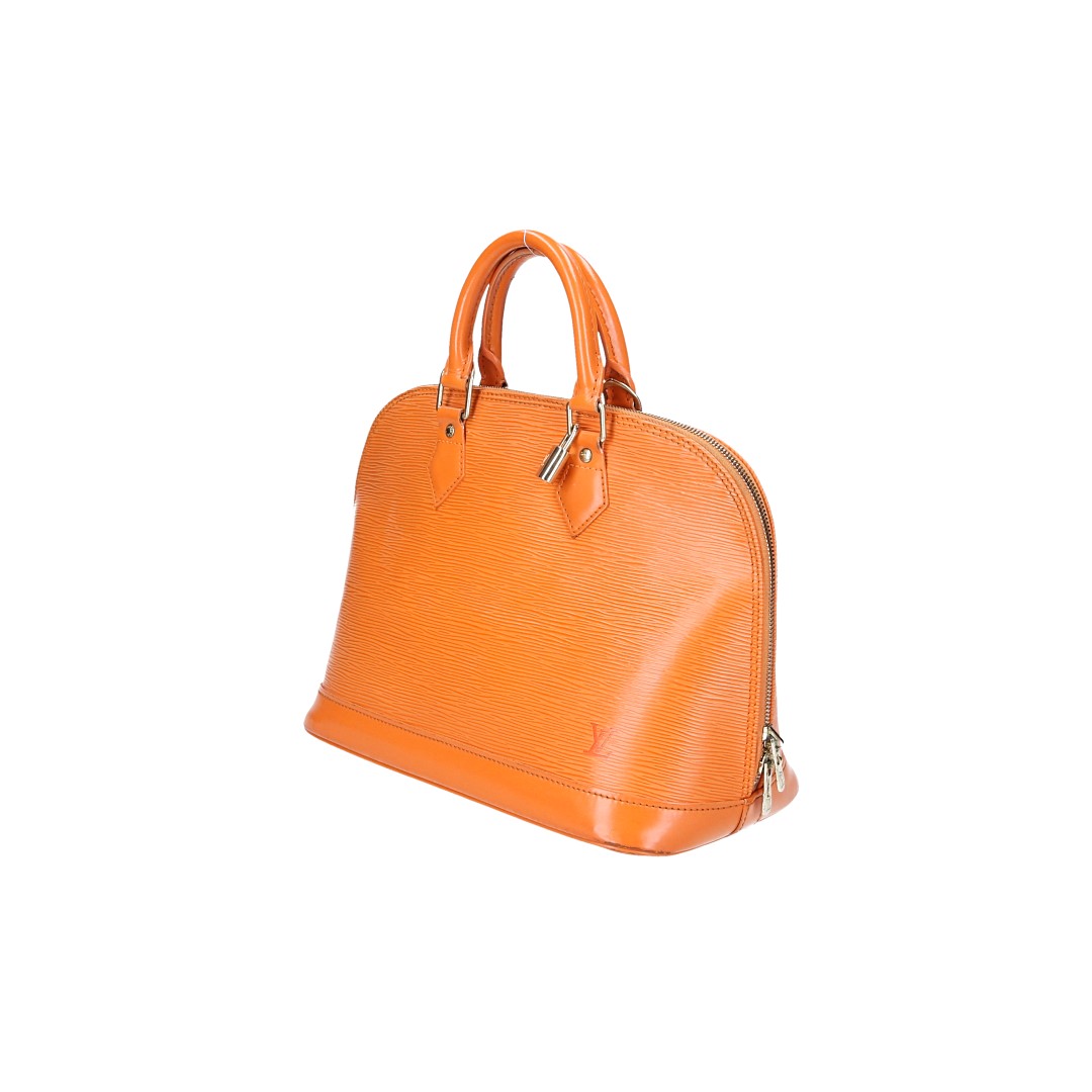 34290-LouisVuitton-Handtasche-Orange_2D_0002 LOUIS VUITTON ALMA PM HENKELTASCHE AUS EPI LEDER IN MANDARINE (M5214H)