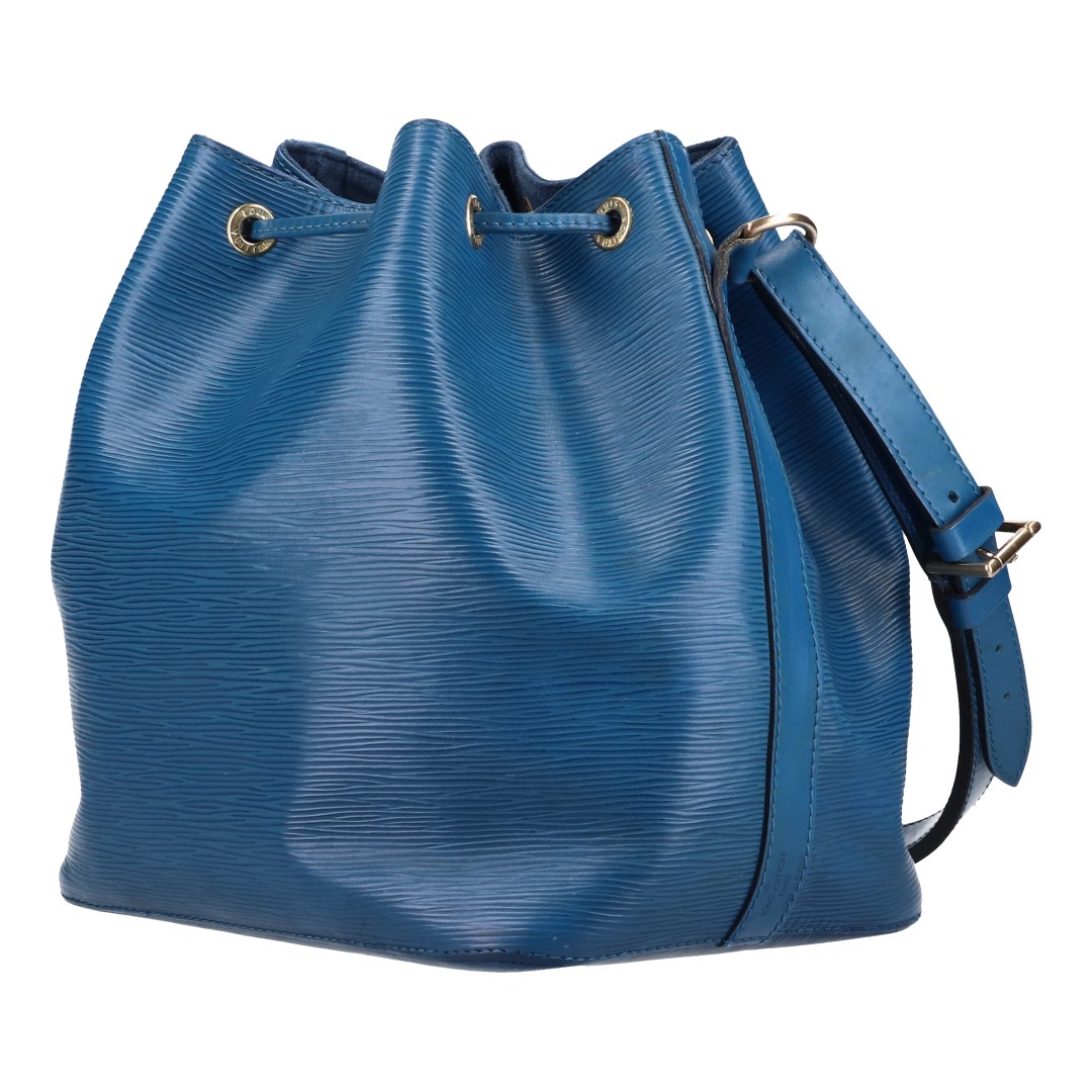 LOUIS VUITTON NOÉ PETIT MODEL SCHULTERTASCHE AUS EPI LEDER IN TOLEDO BLAU (M44105)