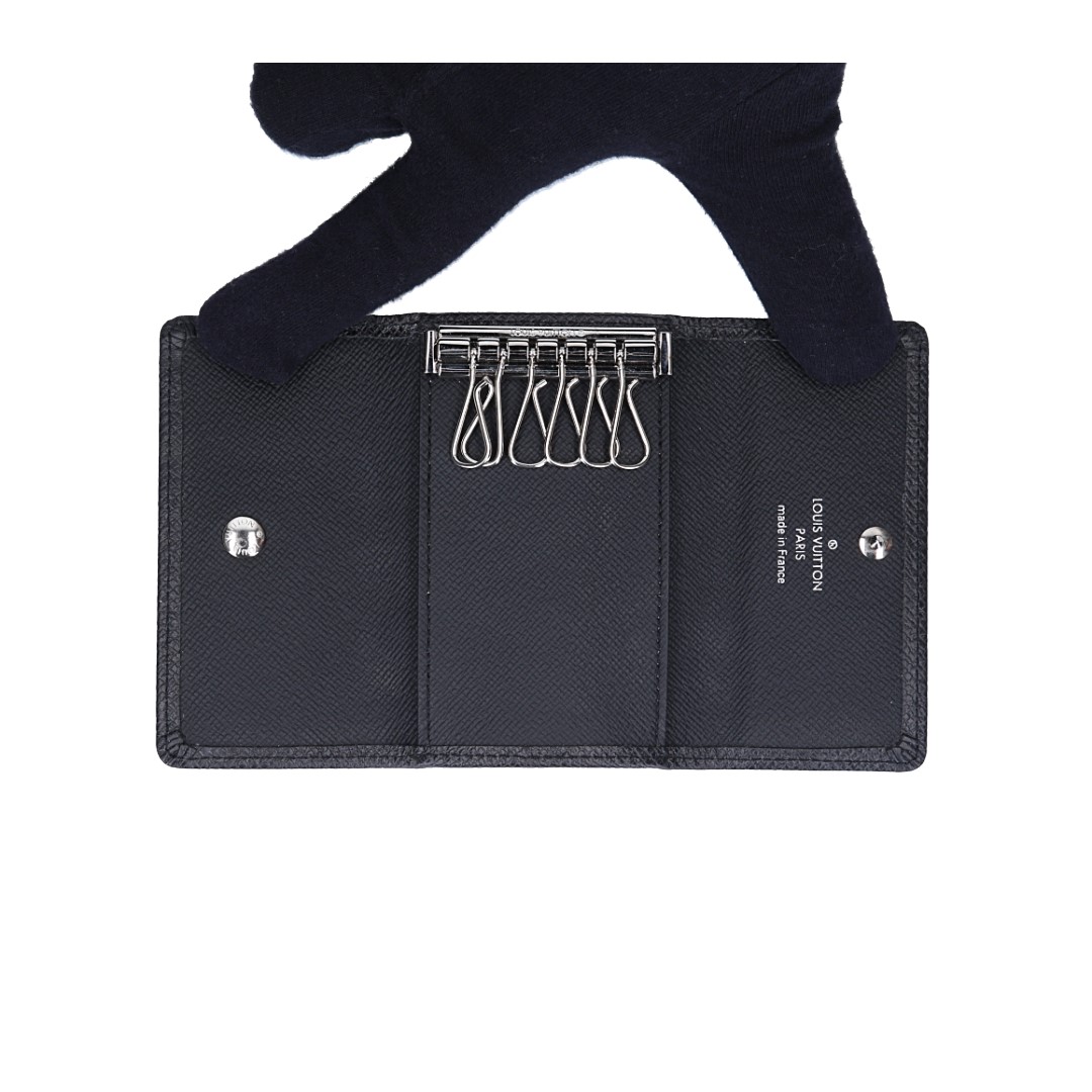 47817-LouisVuitton-Schl-sseletui-Schwarz_2D_0005 LOUIS VUITTON MULTICLES 6 SCHLÜSSELETUI AUS TAIGA LEDER IN NOIR (M30500)