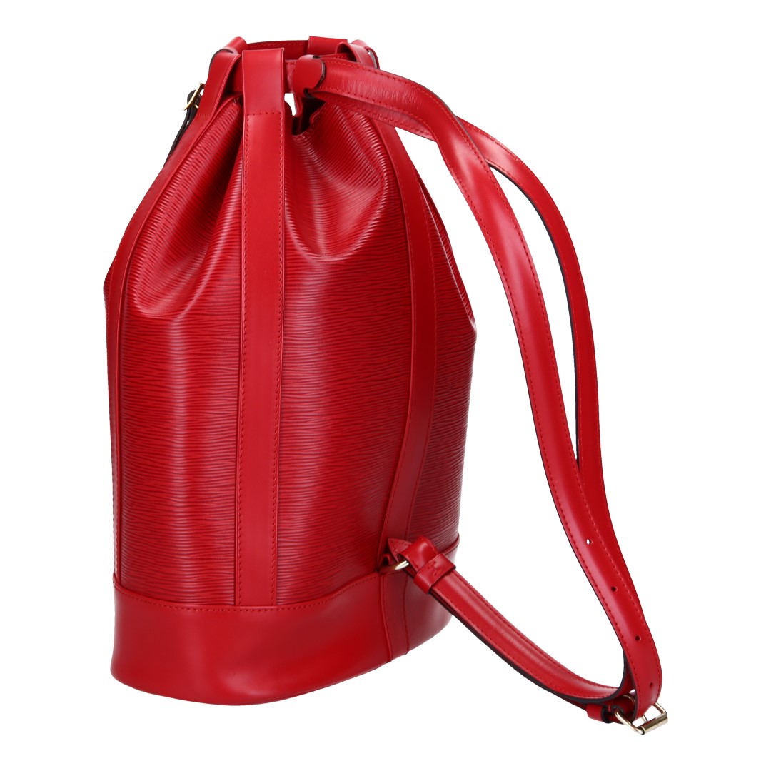 LOUIS VUITTON RANDONNÉE PETIT SCHULTERTASCHE AUS EPI LEDER IN CASTILLIAN ROT