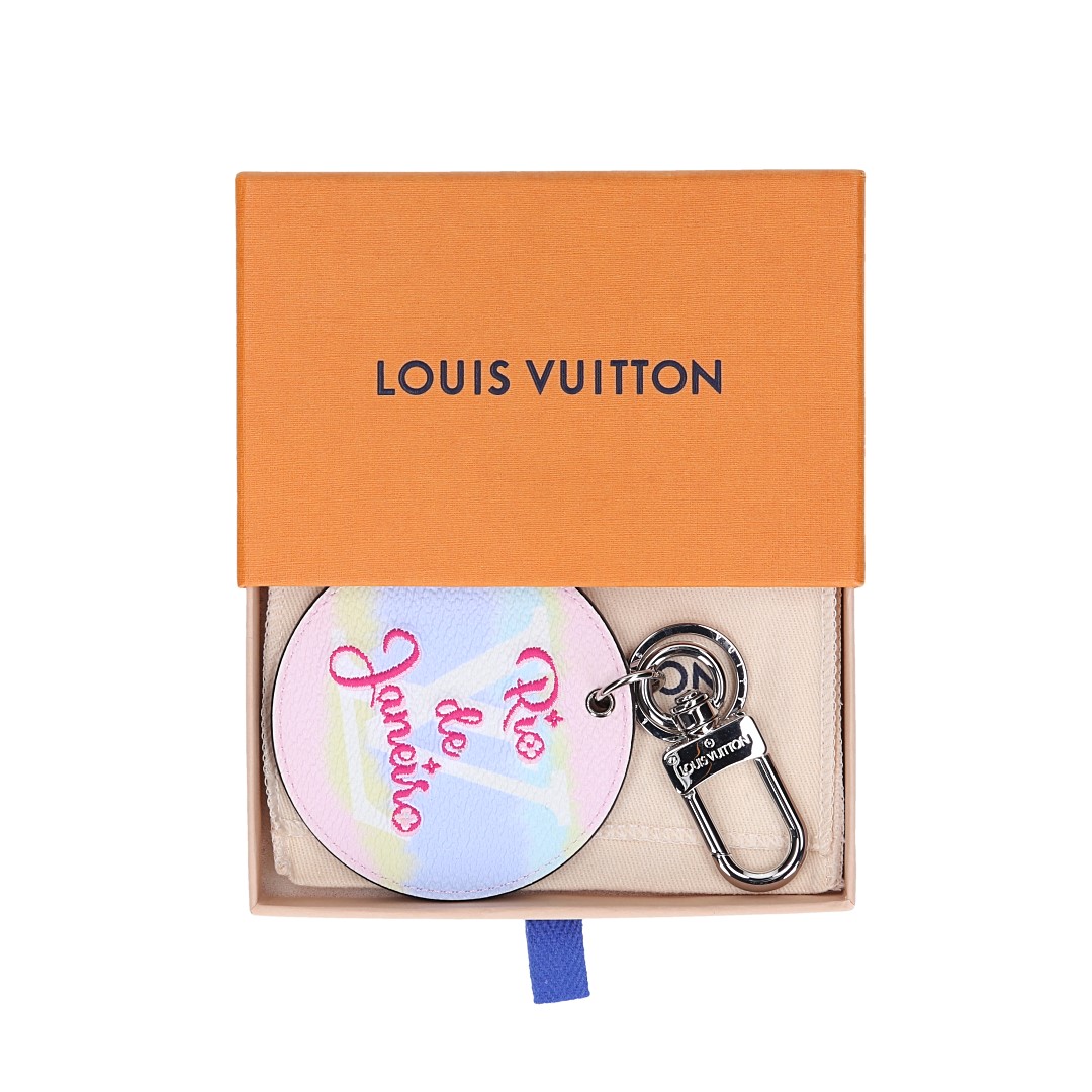 Louis Vuitton Keychain & Bag Charm 'Illustre' in Monogram Escale Canvas (M69355)