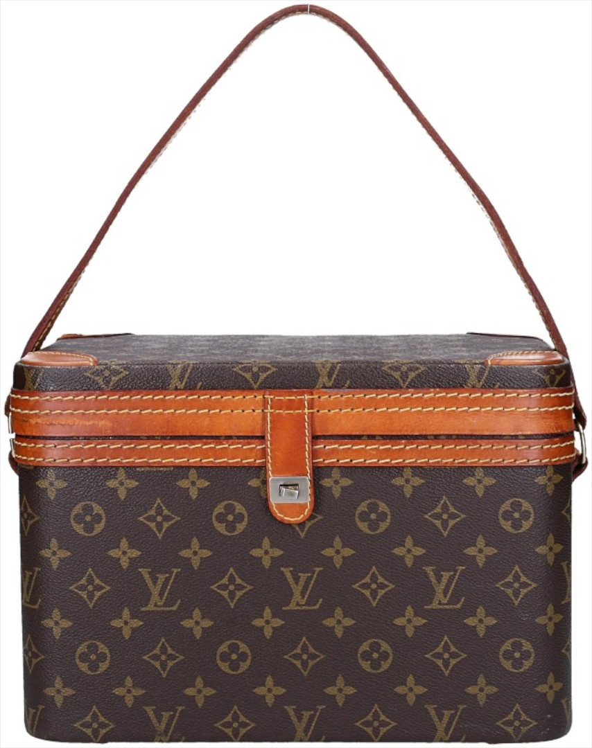 LOUIS VUITTON TRAIN CASE BEAUTY-CASE AUS MONOGRAM CANVAS IN VUITTONITE