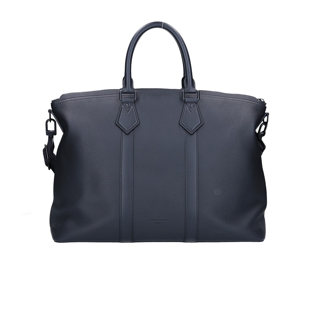 LOUIS VUITTON LOCKIT TOTE WEEKENDER HANDTASCHE AUS AEROGRAM LEDER IN NOIR (M59158)