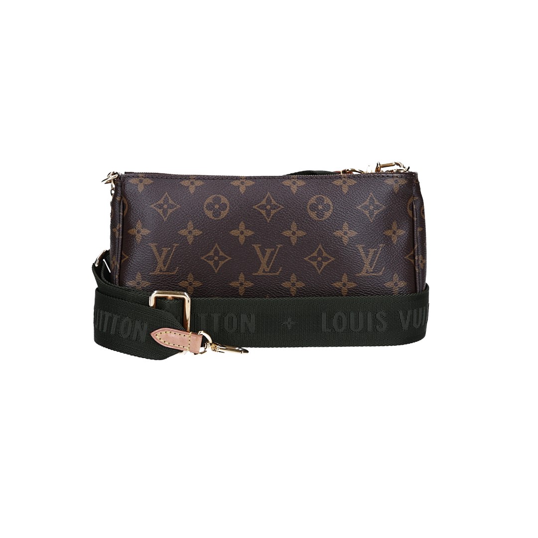 LOUIS VUITTON MULTI POCHETTE ACCESSOIRES HANDTASCHE AUS MONOGRAM CANVAS IN KAKI (M44813)