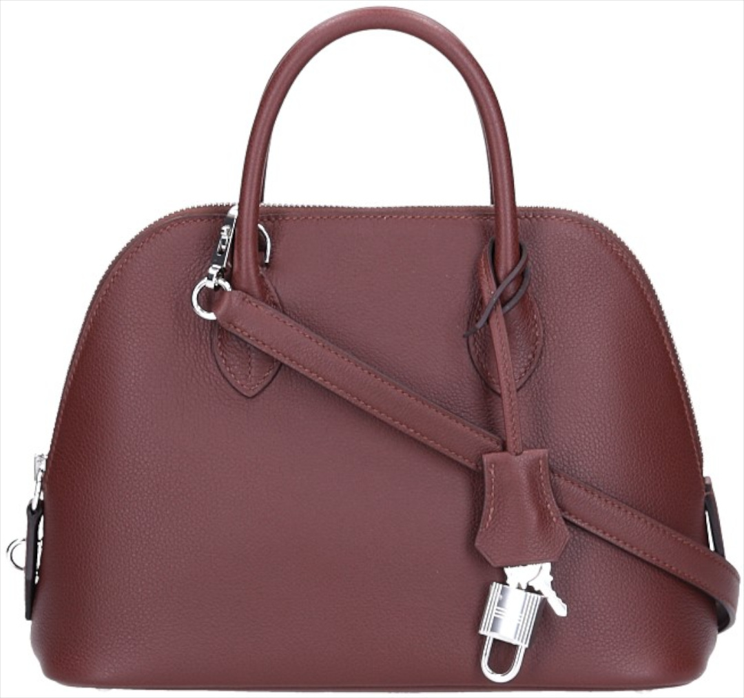 HERMÈS BOLIDE 1923 25 HANDTASCHE AUS EVERCOLOR KALBSLEDER IN TERRE MIT PHW