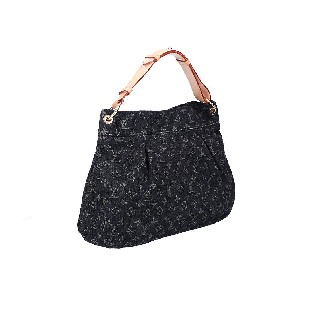 50269-LouisVuitton-Handtasche-Denim-Schwarz_2D_0004 LOUIS VUITTON DAILY PM HANDTASCHE AUS MONOGRAM DENIM IN NOIR (M40494)