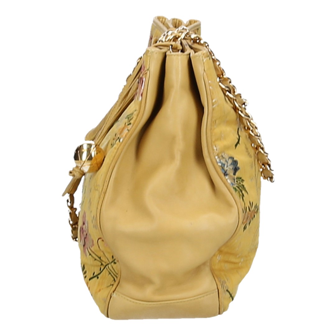 45691-Chanel-Handbag_2D_0003 CHANEL HANDTASCHE AUS TEXTIL UND LAMMLEDER MIT GHW