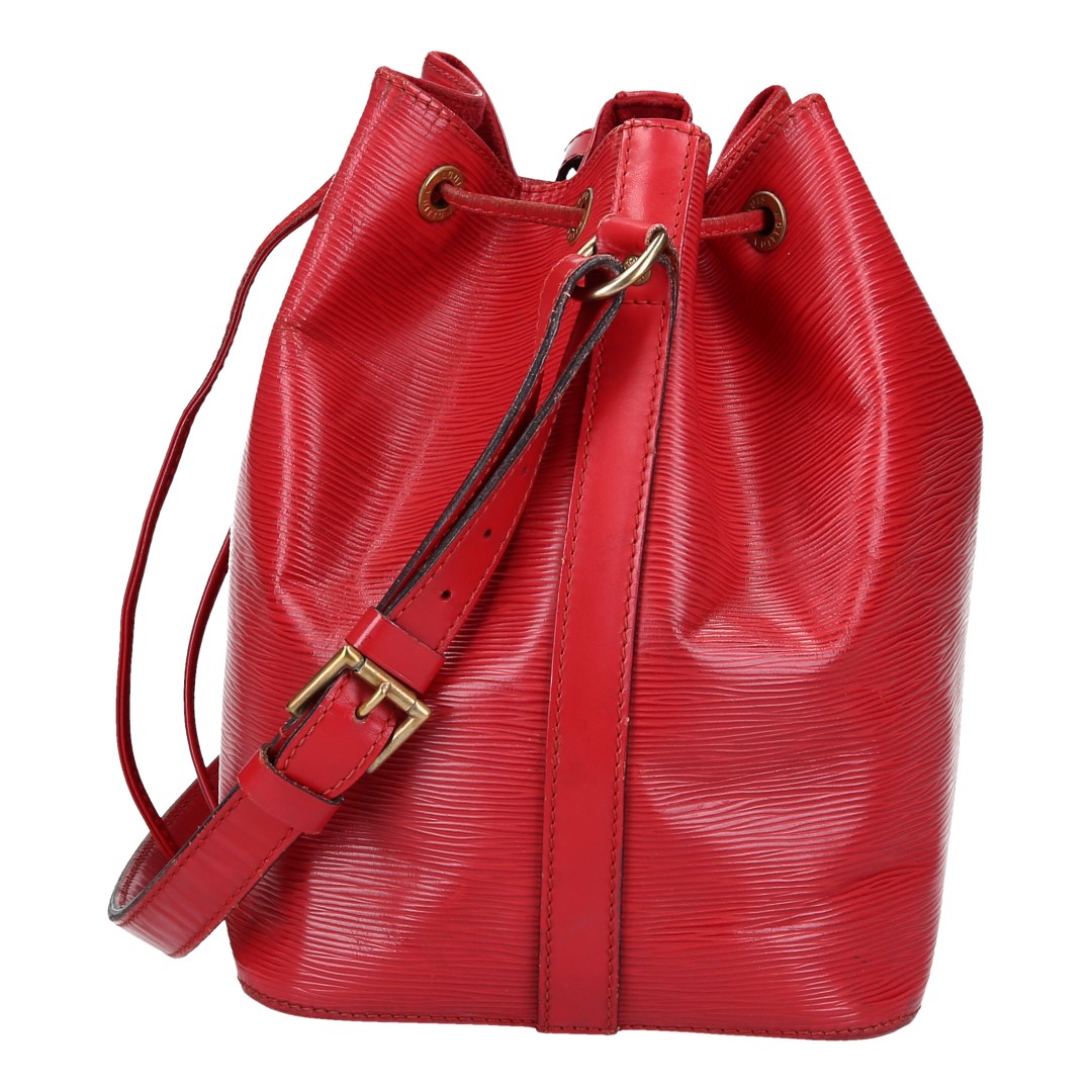 LOUIS VUITTON NOÉ PETIT MODEL SCHULTERTASCHE AUS EPI LEDER IN CASTILLIAN ROT