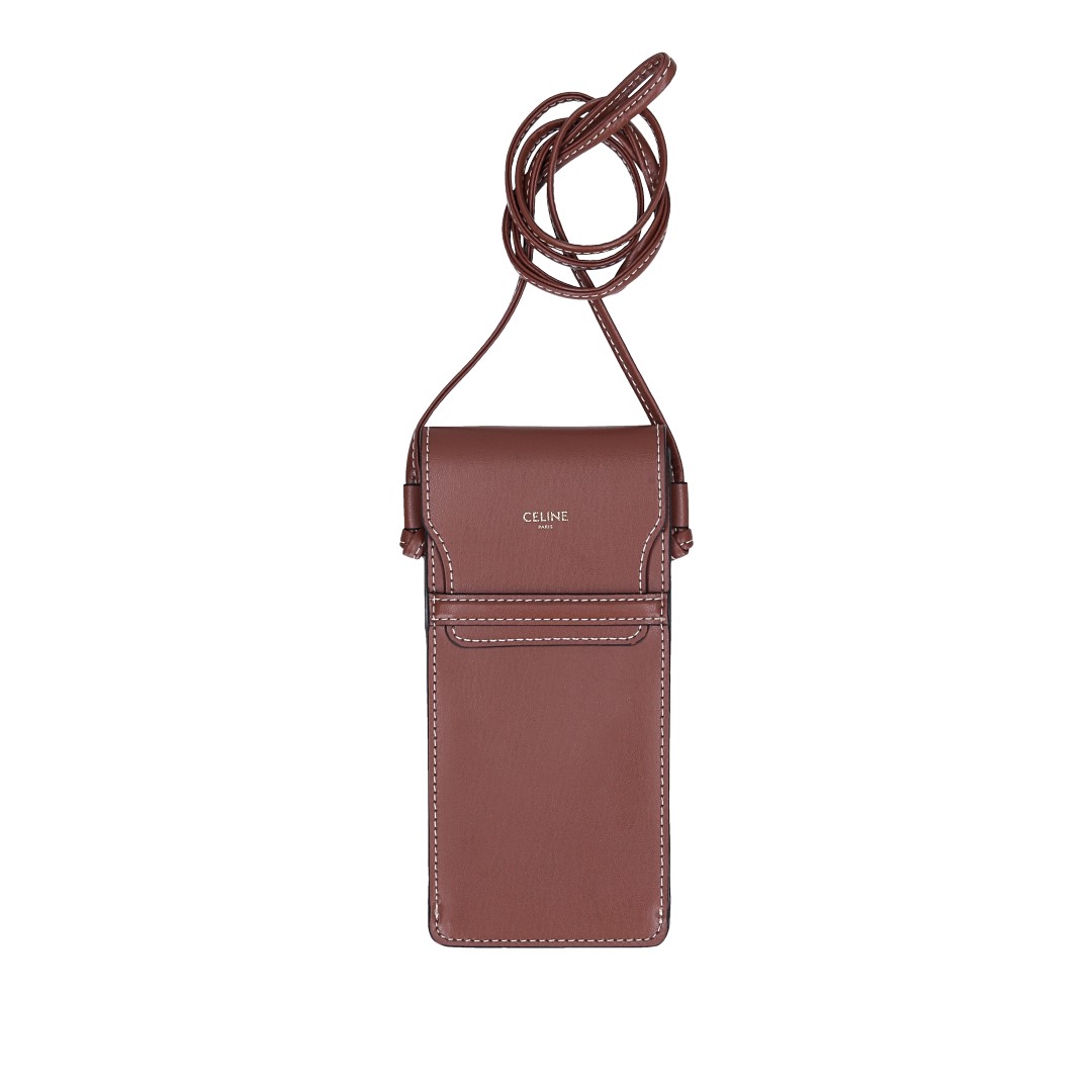 CELINE AVA (MEDIUM) HANDBAG MADE OF TRIOMPHE CANVAS AND CALF LEATHER