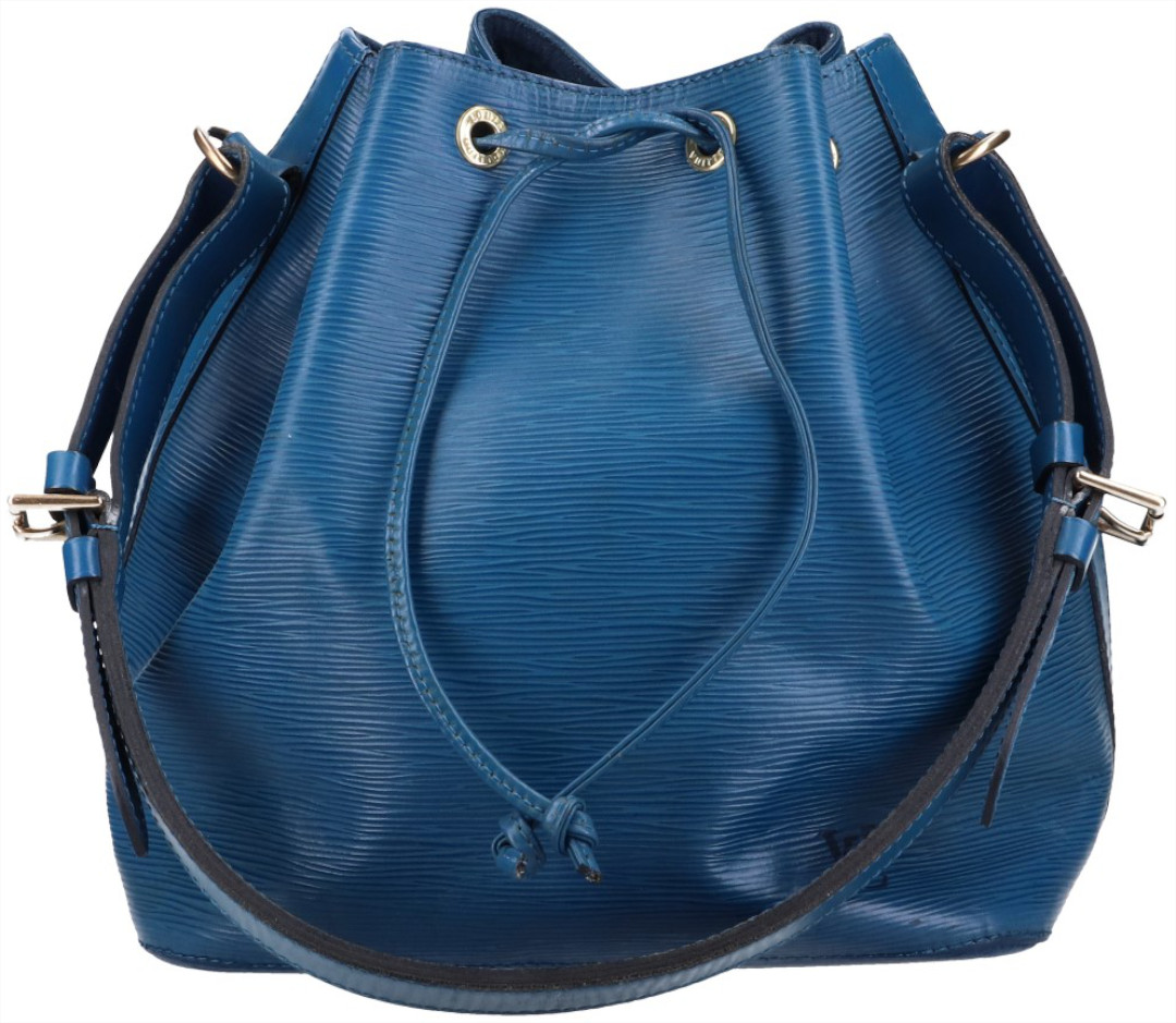 LOUIS VUITTON NOÉ PETIT MODEL SCHULTERTASCHE AUS EPI LEDER IN TOLEDO BLAU (M44105)