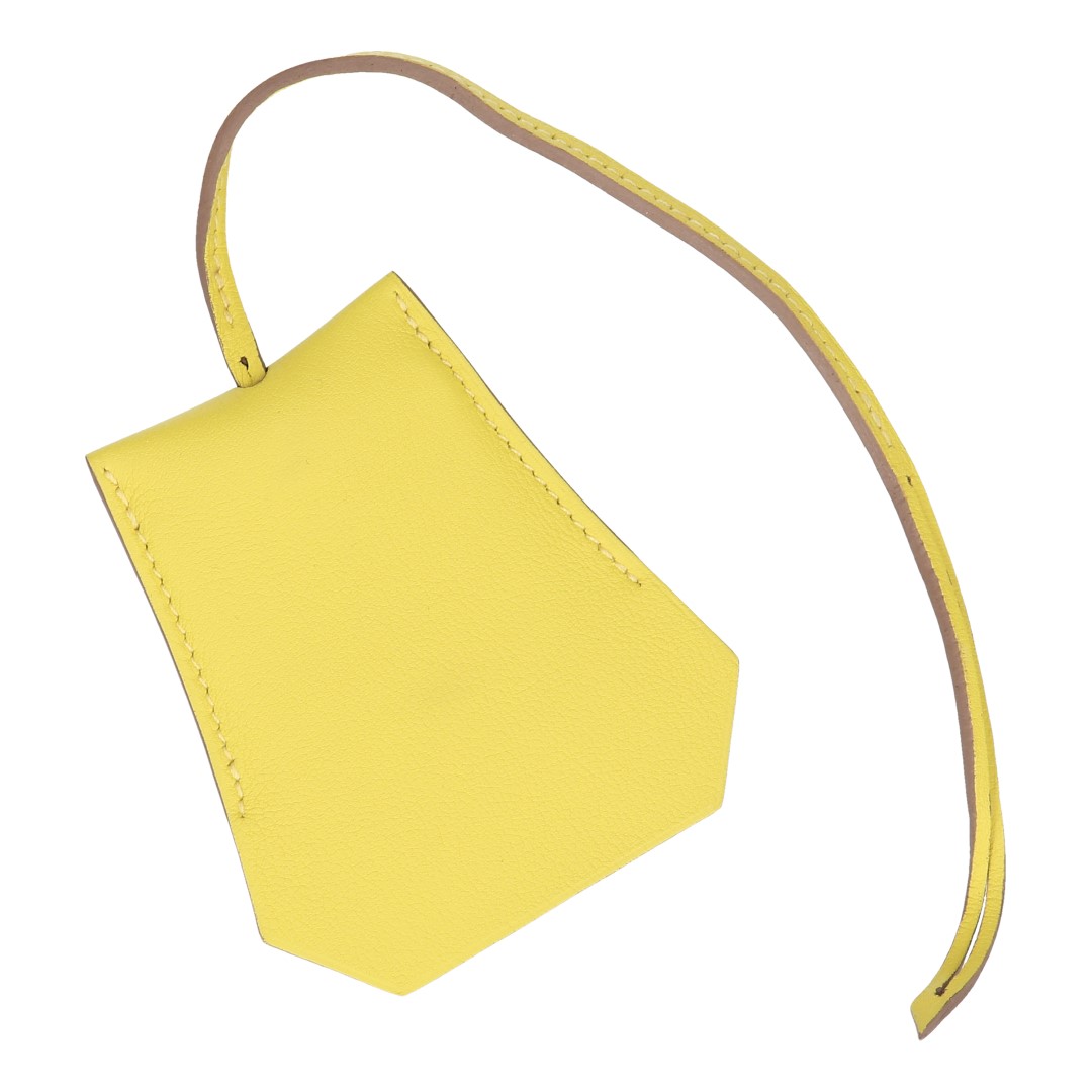 37918-Hermes-Schl-sselglocke_2D_0002 HERMES ANHÄNGER MIT TASCHENSPIEGEL 'NARCISSE' AUS VEAU SWIFT IN LIME