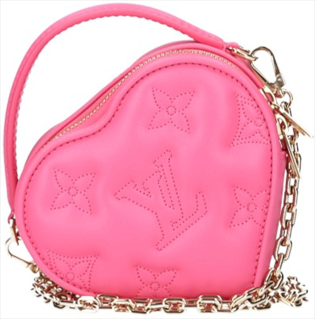 LOUIS VUITTON POP MY HEART HANDTASCHE AUS MONOGRAM BUBBLEGUM LEDER IN DRAGON FRUIT PINK (M81893)