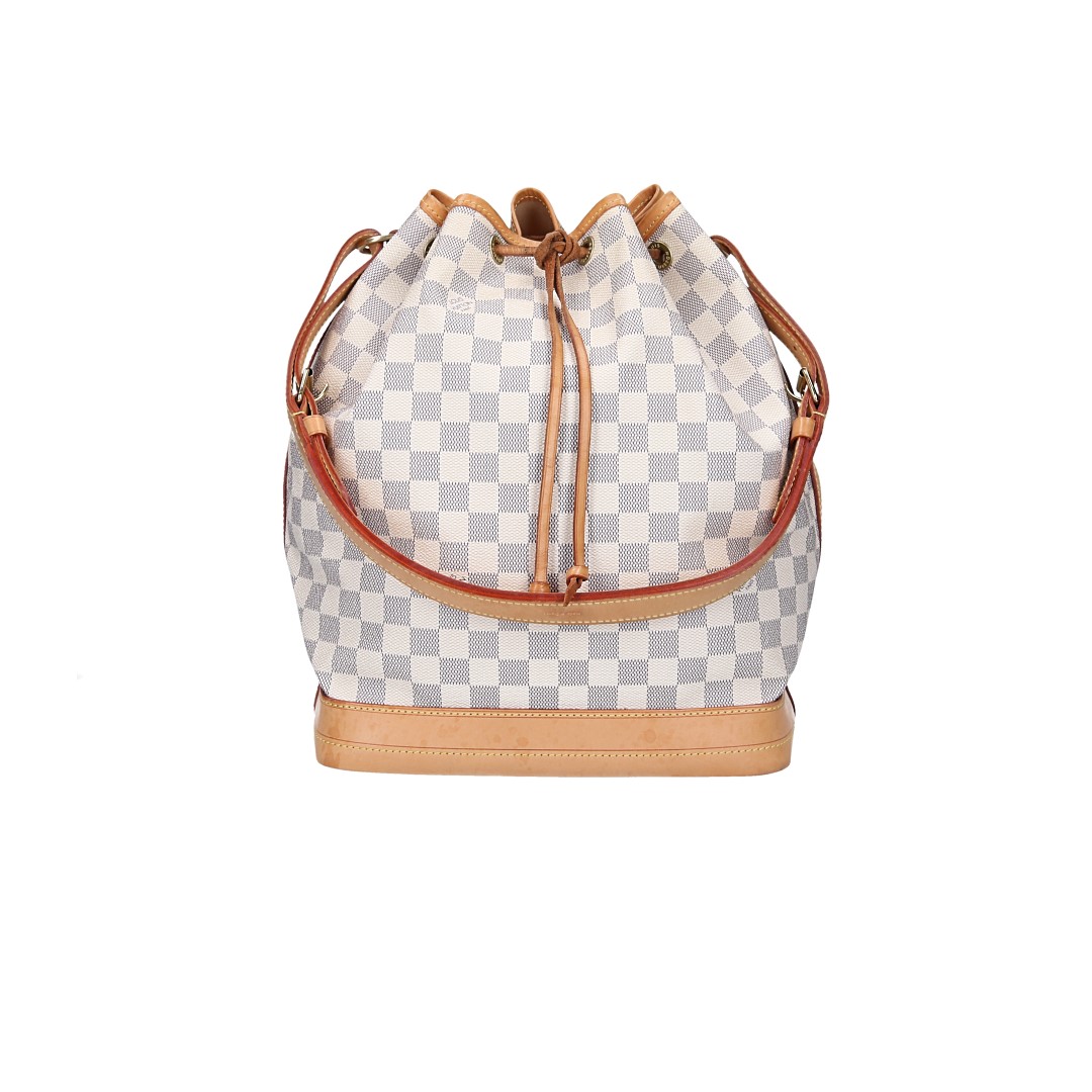 LOUIS VUITTON NOE GM SCHULTERTASCHE AUS DAMIER AZUR CANVAS (N42222)