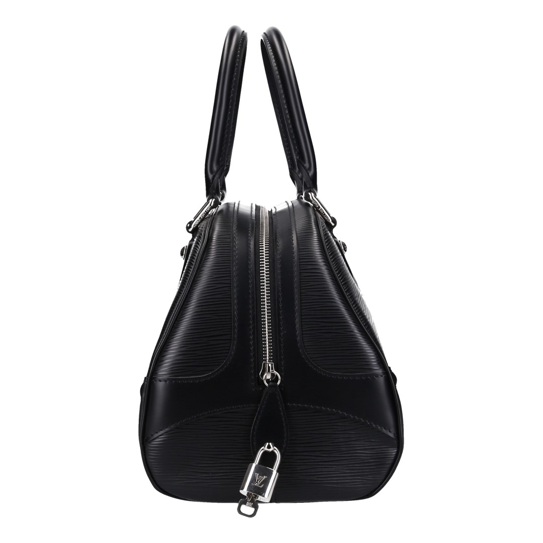 LOUIS VUITTON BOWLING MONTAIGNE PM HENKELTASCHE AUS EPI LEDER IN NOIR