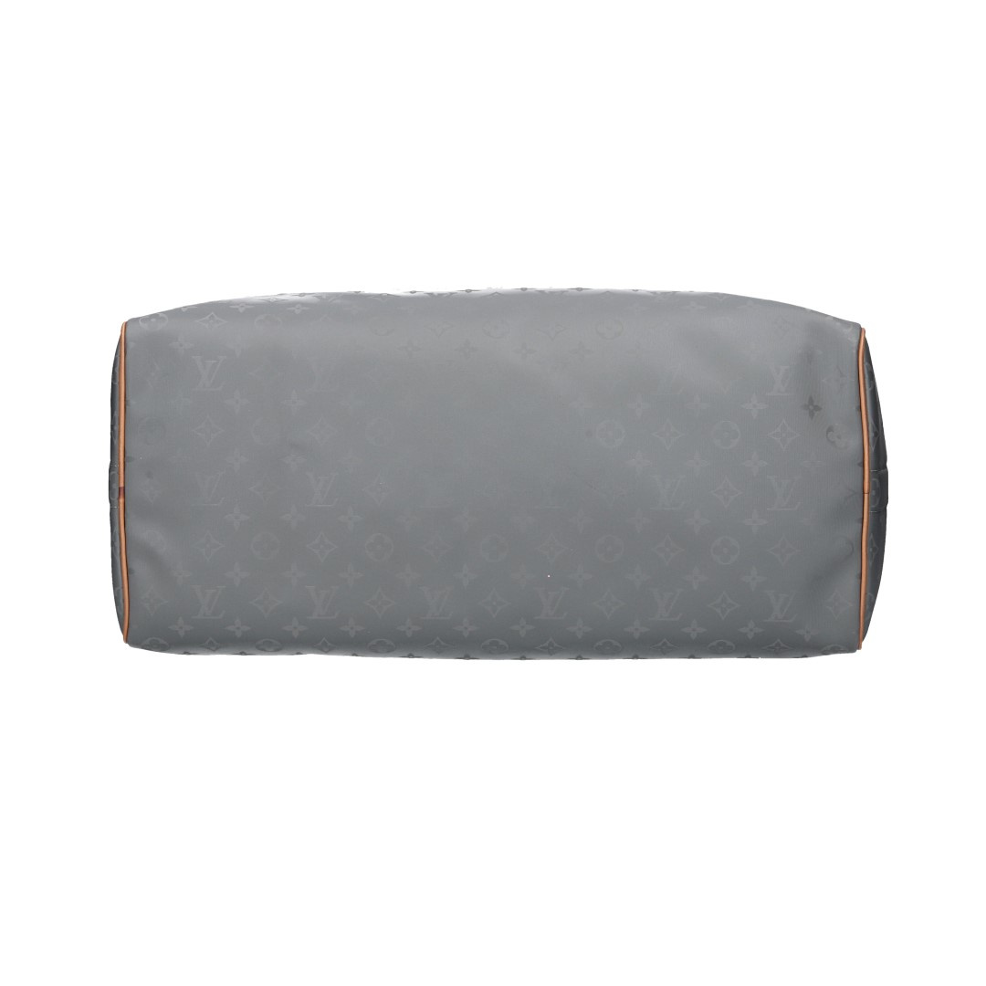 LOUIS VUITTON KEEPALL 50 REISETASCHE AUS MONOGRAM TITANIUM MIT SCHULTERRIEMEN (M43886)