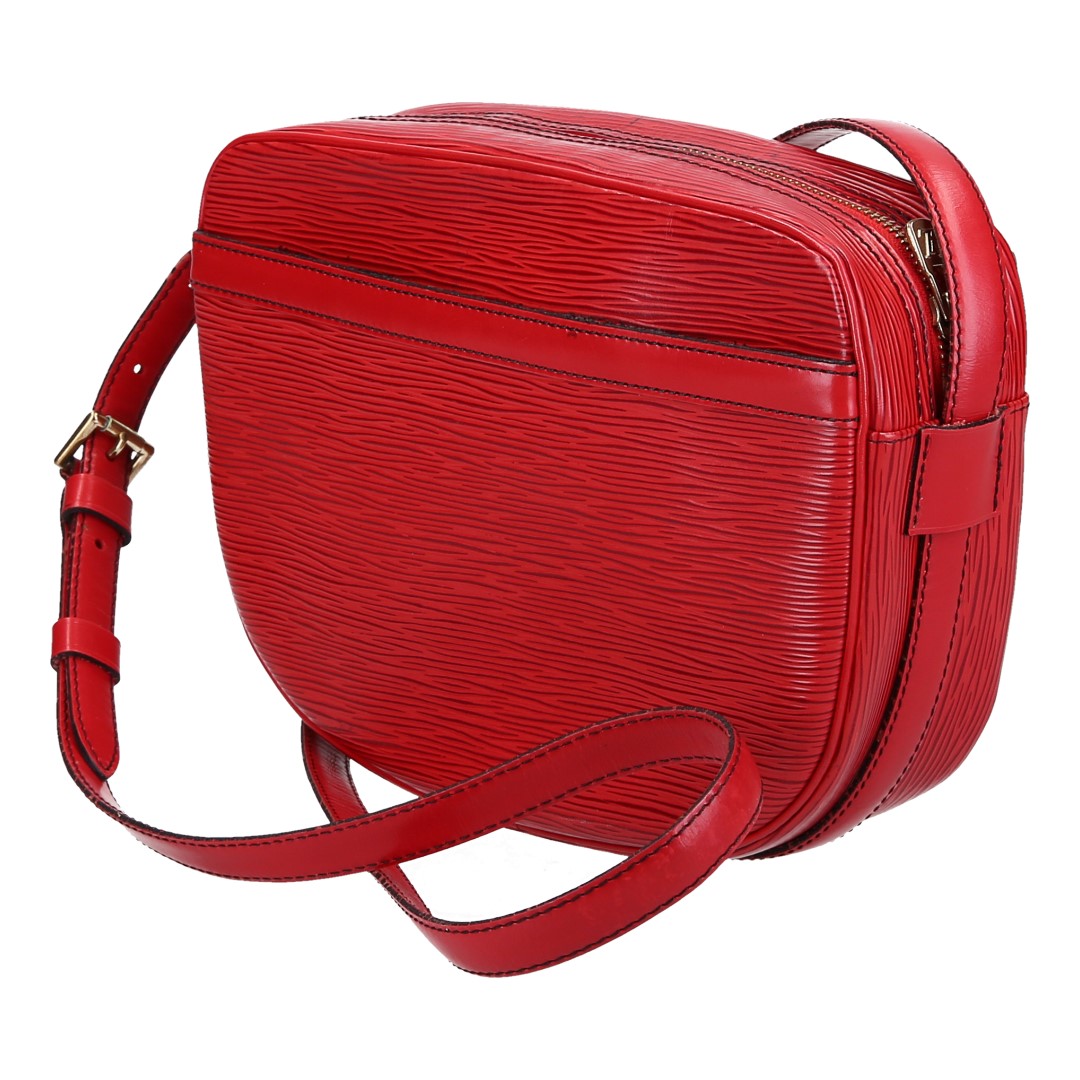 LOUIS VUITTON JEUNE FILLE UMHÄNGETASCHE AUS EPI LEDER IN CASTILLIAN ROT (M52157)