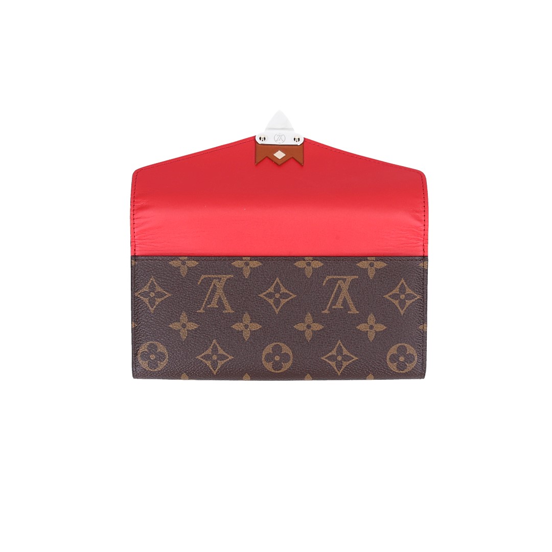 LOUIS VUITTON GELDBÖRSE 'SARAH' AUS MONOGRAM TRIBAL MASK CANVAS (M60791)