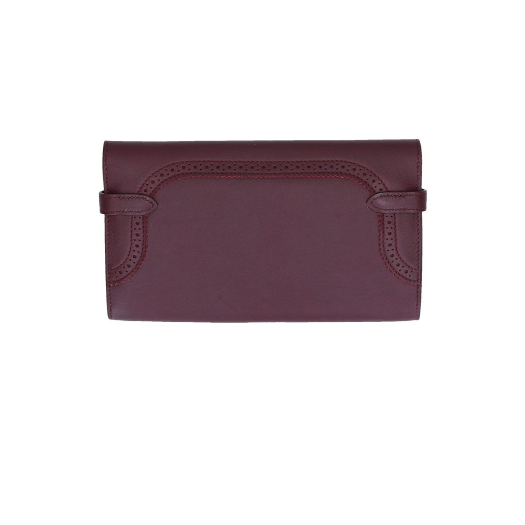 48605-Hermes-Brieftasche-Rotwein_2D_0002LngX3QldbhoJf HERMÈS BRIEFTASCHE KELLY CLASSIQUE AUS VEAU GHILLIES SWIFT IN PRUNE/POPPY ORANGE MIT GHW