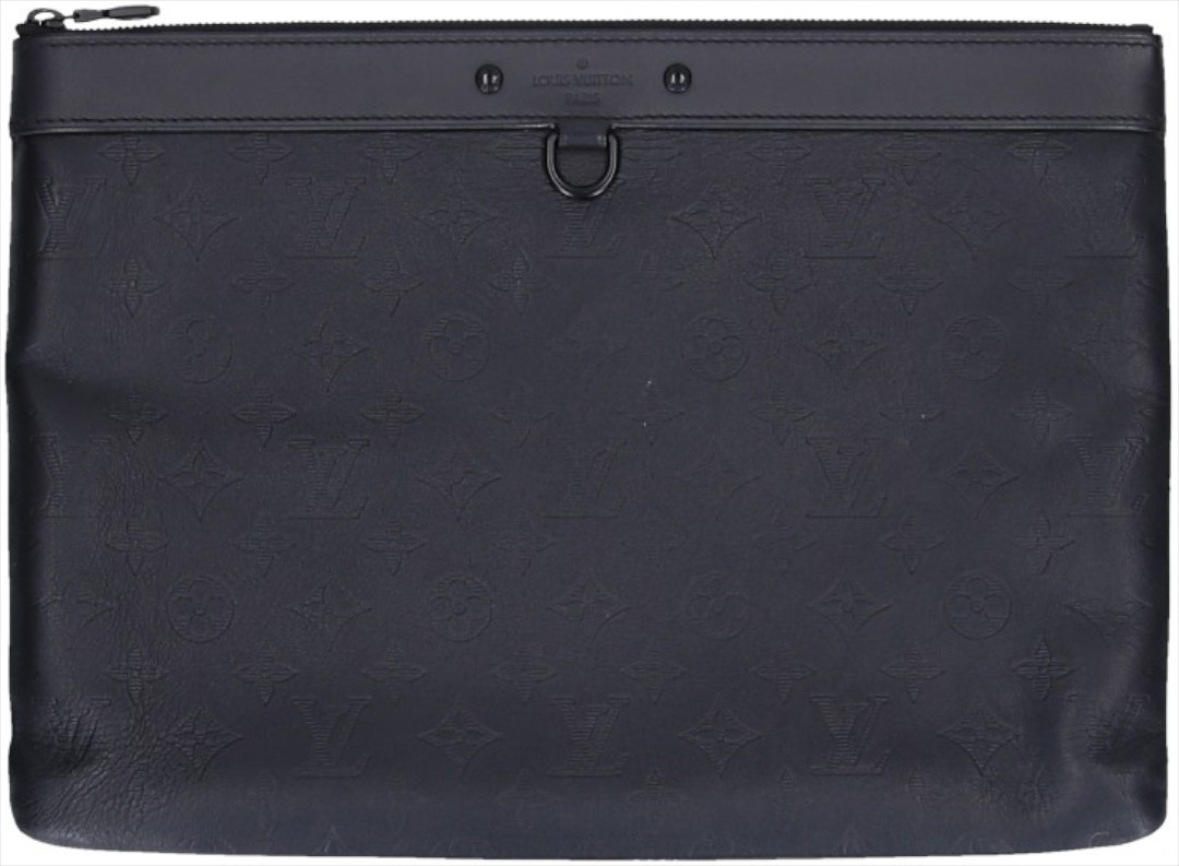 LOUIS VUITTON DISCOVERY POCHETTE CLUTCH AUS MONOGRAM SHADOW KALBSLEDER (M62903)