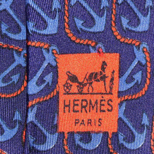 HERMÈS KRAWATTE AUS SEIDE '498 IA'