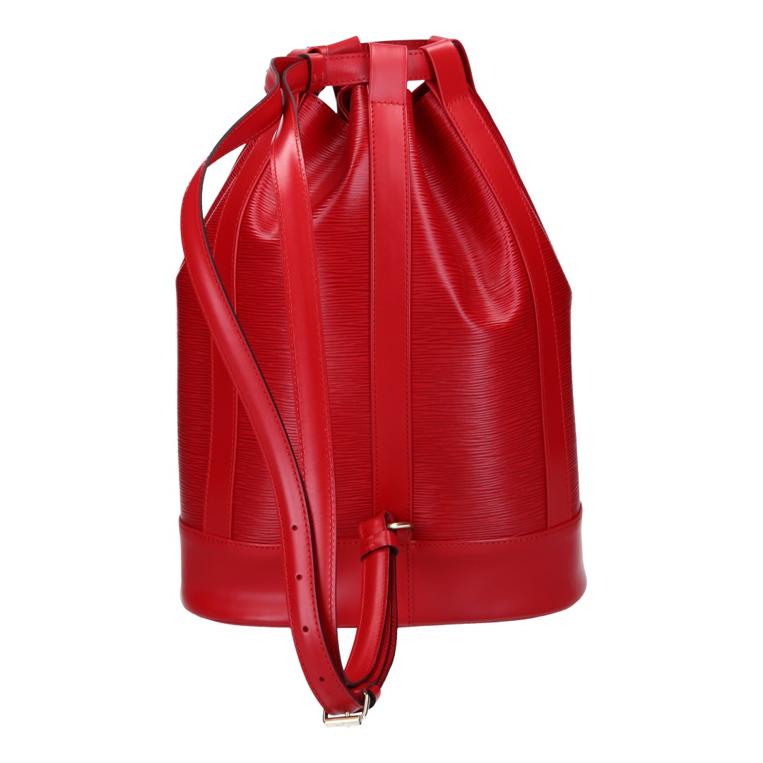 LOUIS VUITTON RANDONNÉE PETIT SCHULTERTASCHE AUS EPI LEDER IN CASTILLIAN ROT