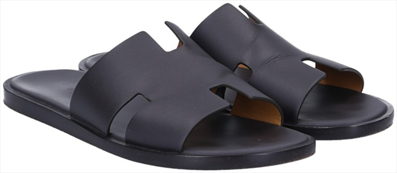 HERMÈS SANDALE 'IZMIR' AUS KALBSLEDER IN BRAUN IN GR. 41