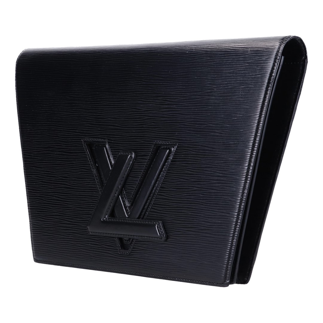 LOUIS VUITTON POCHETTE TRAPÈZE CLUTCH AUS EPI LEDER IN KOURIL SCHWARZ (M80165)