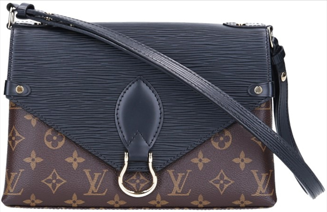 LOUIS VUITTON SAINT MICHEL HANDTASCHE AUS MONOGRAM CANVAS UND EPI LEDER IN NOIR (M44030)