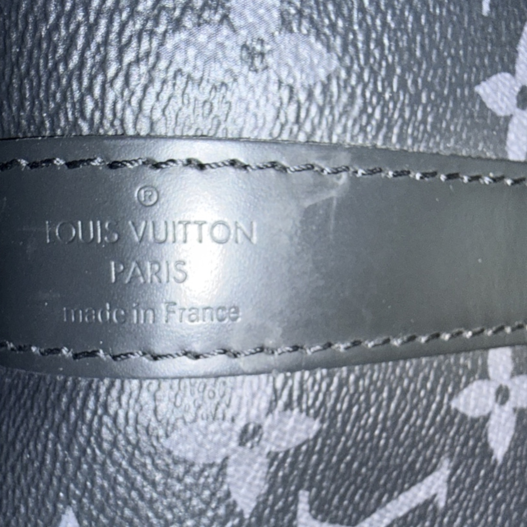 LOUIS VUITTON KEEPALL 45 REISETASCHE AUS MONOGRAM ECLIPSE CANVAS MIT SCHULTERRIEMEN (M40569)