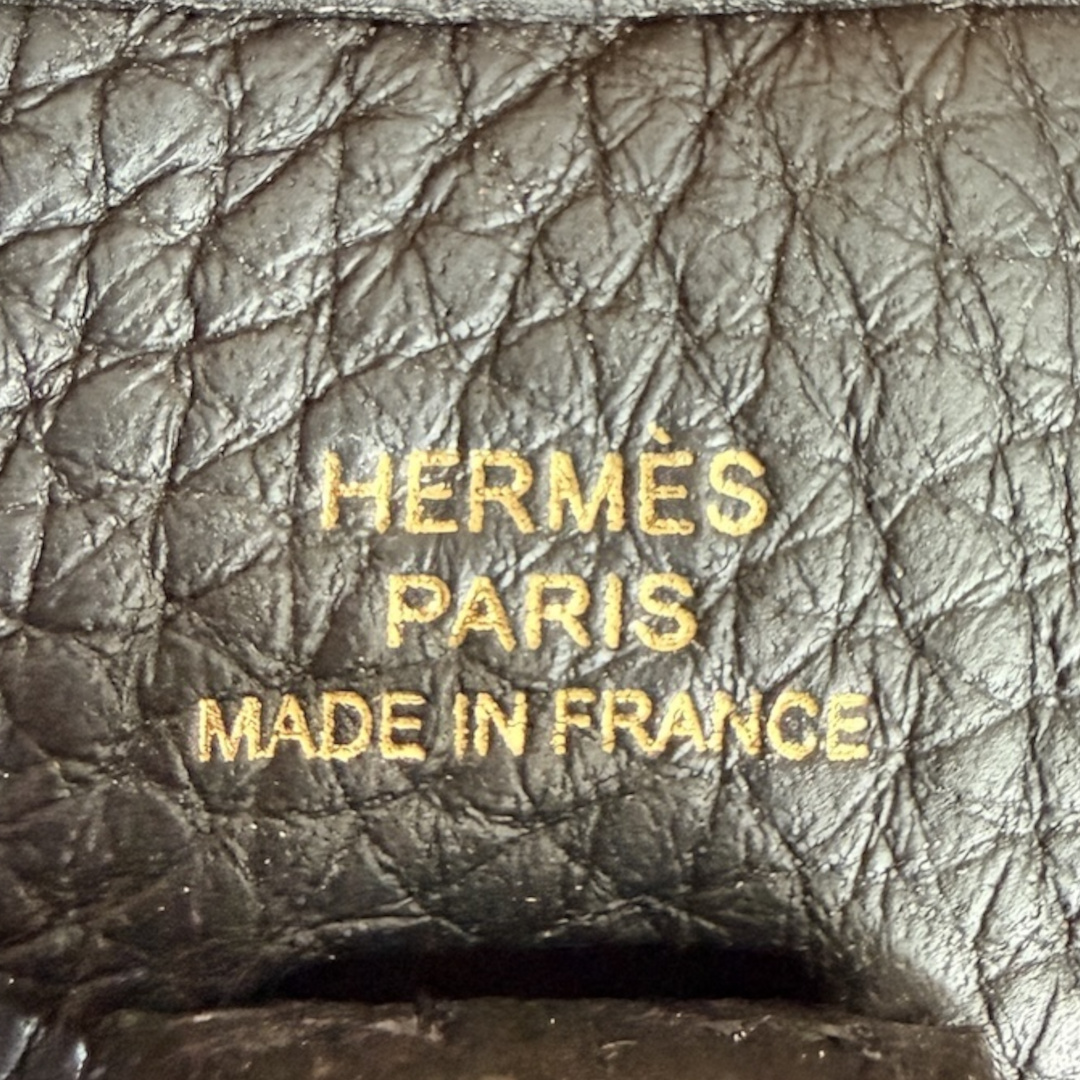 HERMÈS ÉVELYNE III 16 HANDTASCHE AUS TAURILLON CLÉMENCE IN NOIR MIT GHW