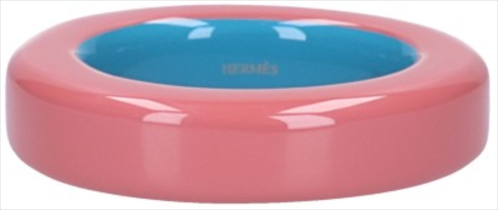 HERMÈS ARMREIF AUS LACKIERTEM HOLZ IN ROSA/BLAU IN GRÖßE S