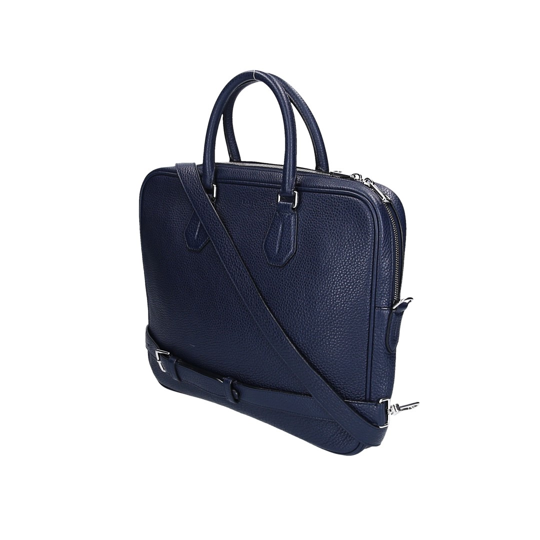 48350-Bally-Aktentasche-Blau_2D_0002 BALLY STAZ BUSINESS TASCHE AUS LEDER IN BLAU MIT SCHULTERRIEMEN