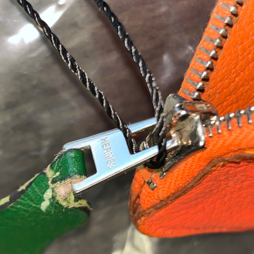 41248-Louis-Vuitton-Geldb-rse-Hermes_2D_0007GS9EPuZKFedf5 HERMÈS PORTEMONNAIE 'ORANGE' AUS LEDER IN ORANGE