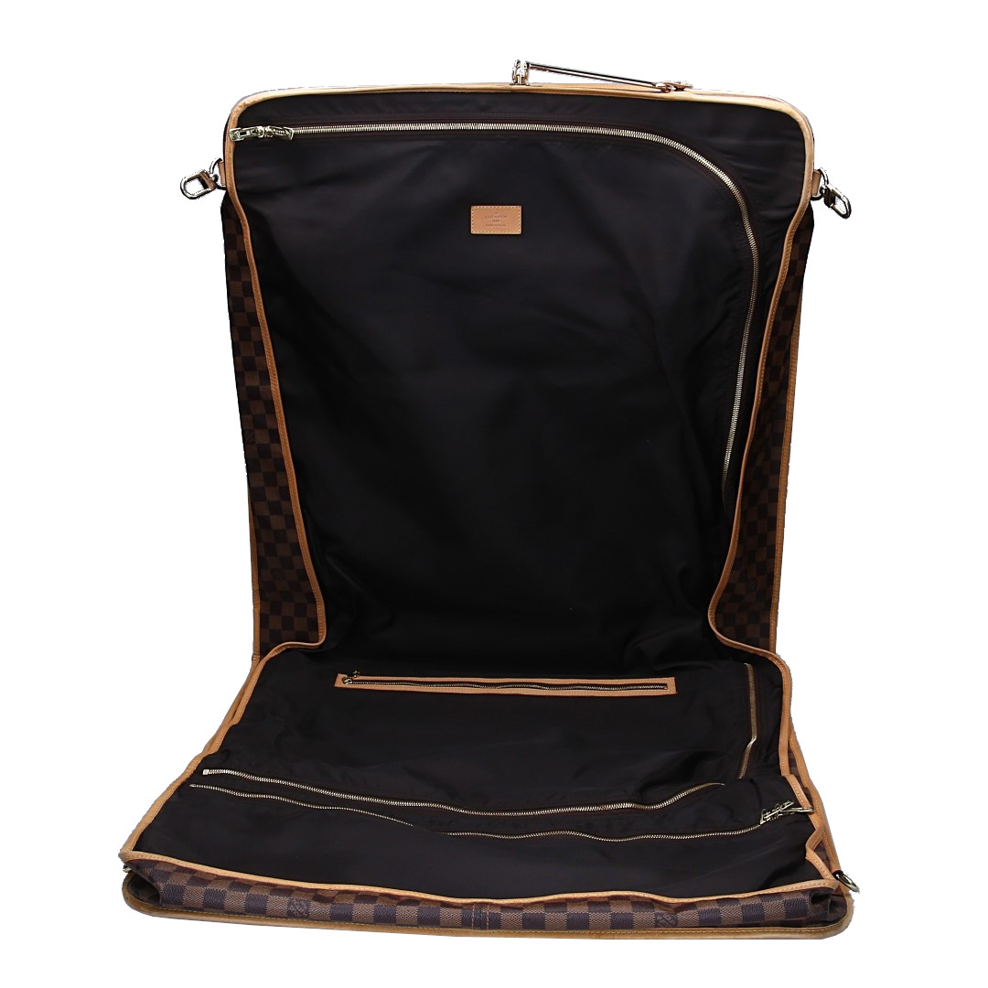 43055_Louis-Vuitton_2D_0003 LOUIS VUITTON PORTABLE BANDOULIÈRE KLEIDERSCHUTZHÜLLE AUS DAMIER EBENE CANVAS