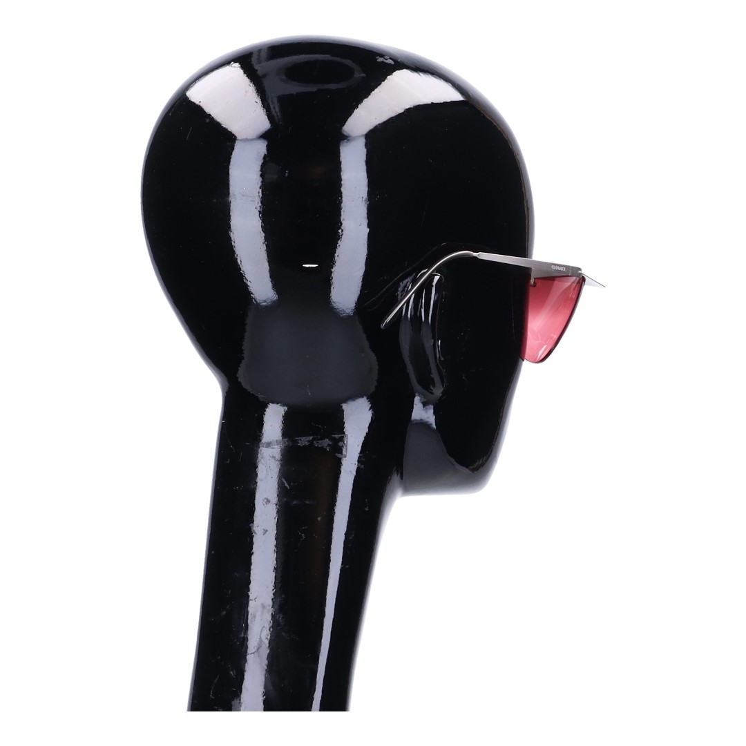 43605-Chanel-Sonnenbrille_2D_0006 CHANEL SONNENBRILLE '19136' AUS SILBERGRAUFARBENEM METALL