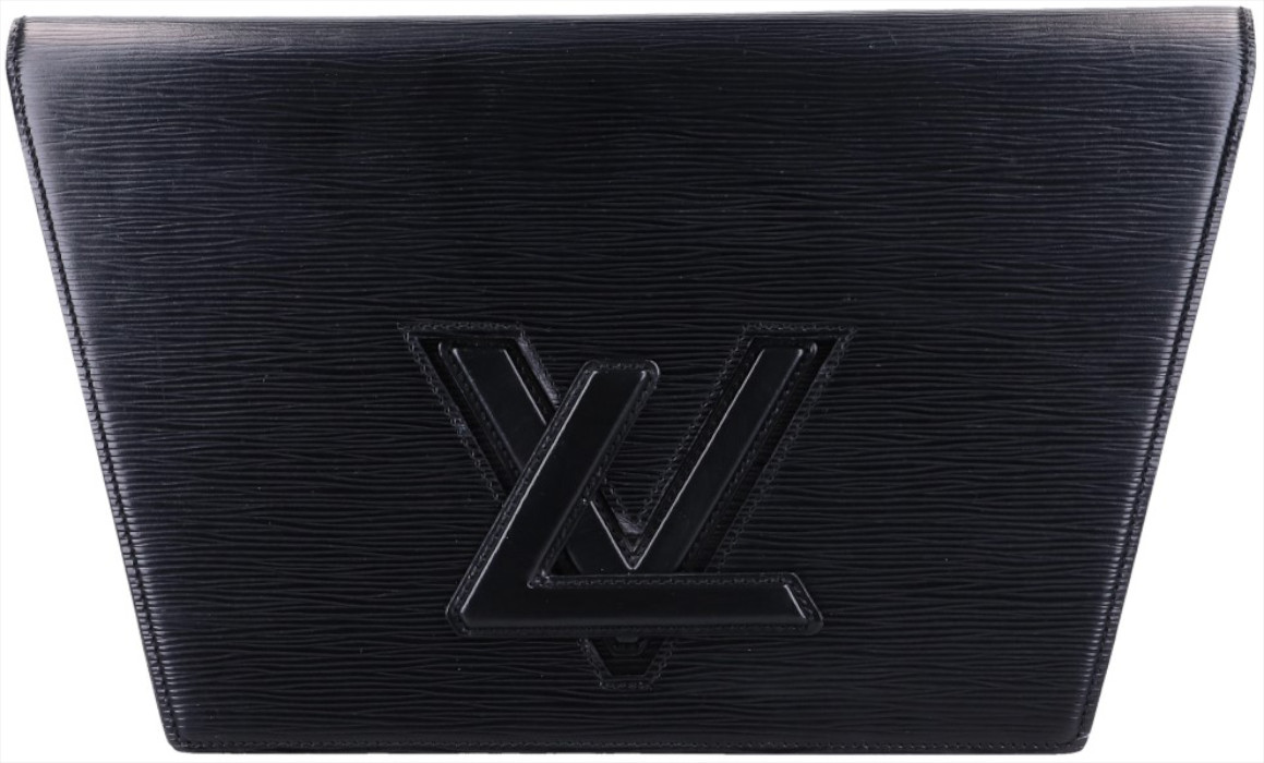 LOUIS VUITTON POCHETTE TRAPÈZE CLUTCH AUS EPI LEDER IN KOURIL SCHWARZ (M80165)