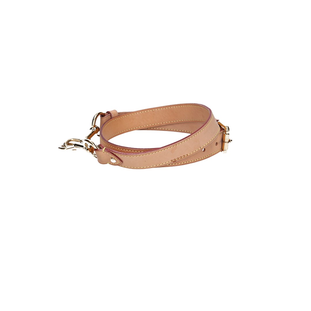 Louis Vuitton Adjustable Shoulder Strap in Rindsleder in Black with Silver