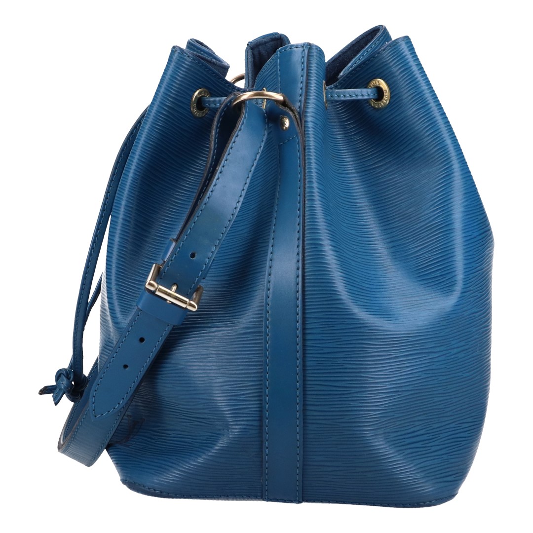 LOUIS VUITTON NOÉ PETIT MODEL SCHULTERTASCHE AUS EPI LEDER IN TOLEDO BLAU (M44105)