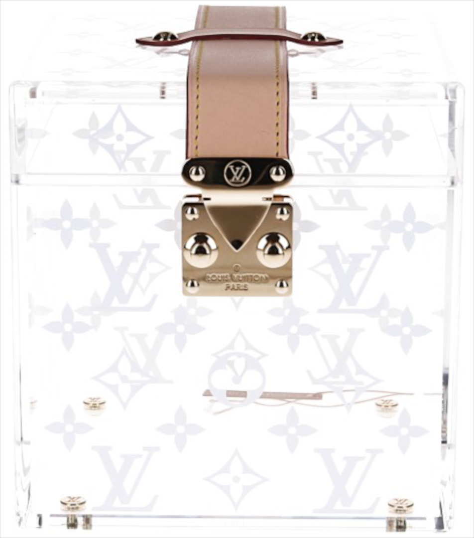 LOUIS VUITTON BOÎTE SCOTT CUBE-BOX AUS MONOGRAM VINYL IN TRANSPARENT (GI0481)