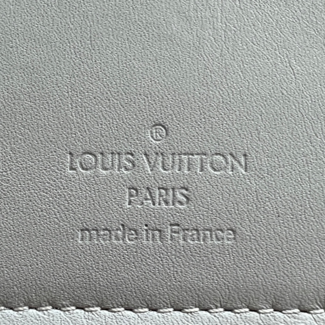 LOUIS VUITTON GELDBÖRSE 'BRAZZA' AUS DAMIER INFINI LEDER IN SILBERGRAU