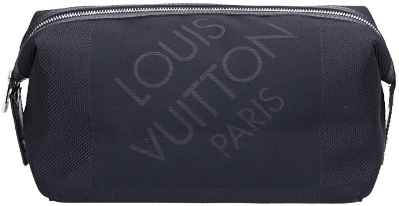 LOUIS VUITTON TROUSSE ALBATROS KULTURTASCHE AUS DAMIER GÉANT CANVAS IN NOIR (M93091) LOUIS VUITTON TROUSSE ALBATROS KULTURTASCHE AUS DAMIER GÉANT CANVAS IN NOIR (M93091)
