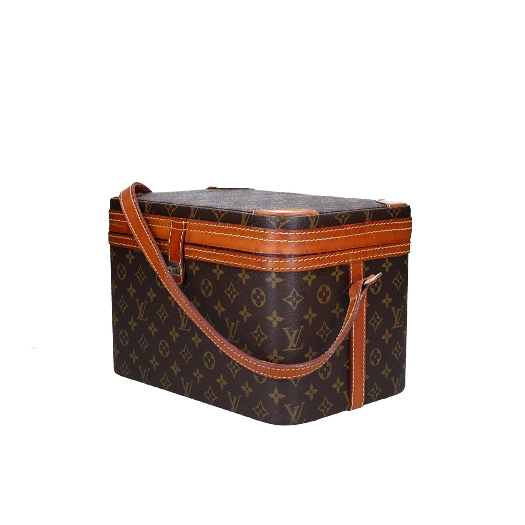 LOUIS VUITTON TRAIN CASE BEAUTY-CASE AUS MONOGRAM CANVAS IN VUITTONITE