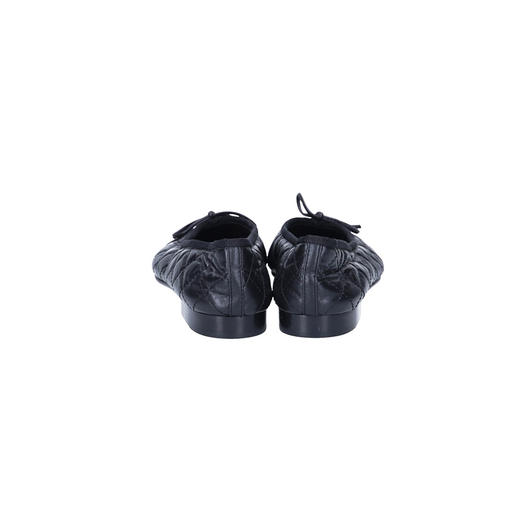 CHANEL BALLERINA SCHUHE AUS LEDER IN SCHWARZ GR. 35 (J G26250)