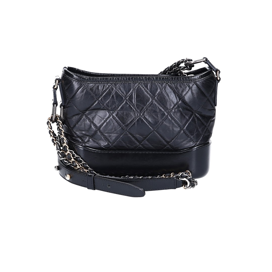 CHANEL GABRIELLE (SMALL) HANDTASCHE KALBSLEDER IN SCHWARZ (A91810)