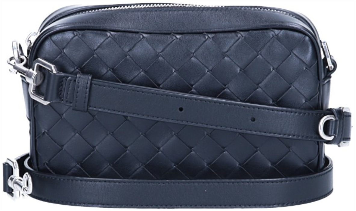 BOTTEGA VENETA MINI CAMERA HANDTASCHE AUS INTRECCIATO LEDER IN SCHWARZ