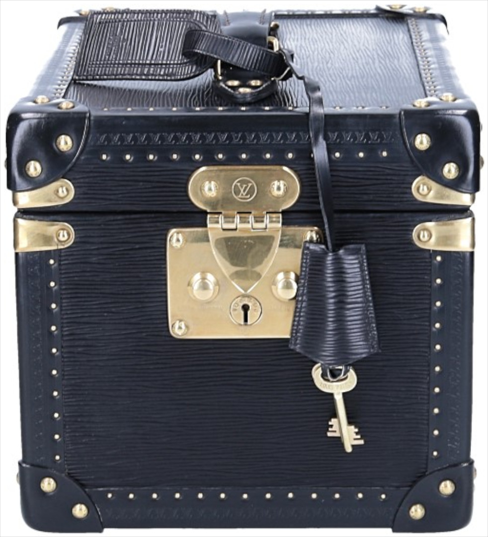 LOUIS VUITTON BOÎTE FLACONS BEAUTY-CASE AUS EPI LEDER IN KOURIL SCHWARZ