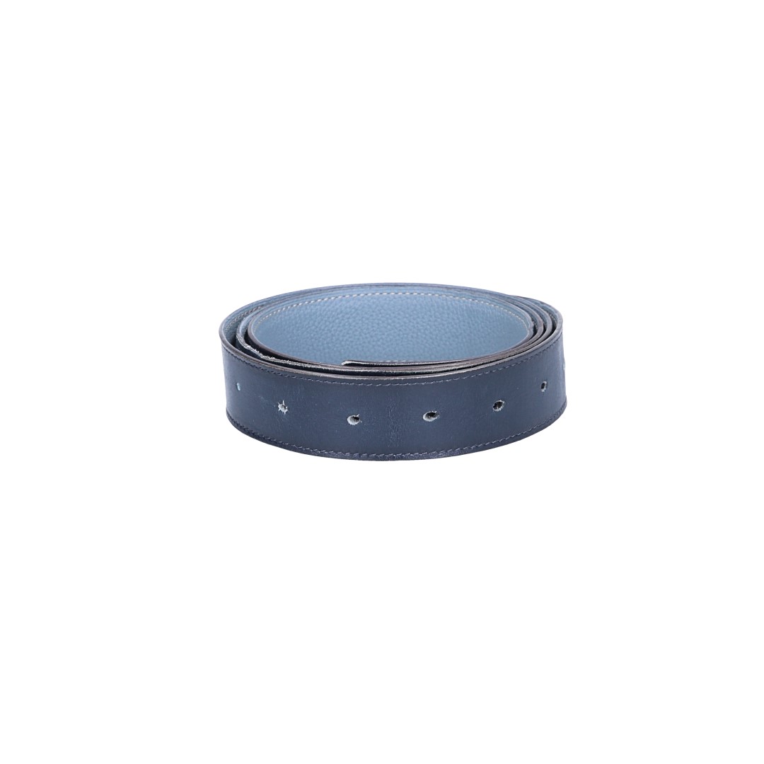 Hermès reversible belt 24 mm made of leather size 100 in blue