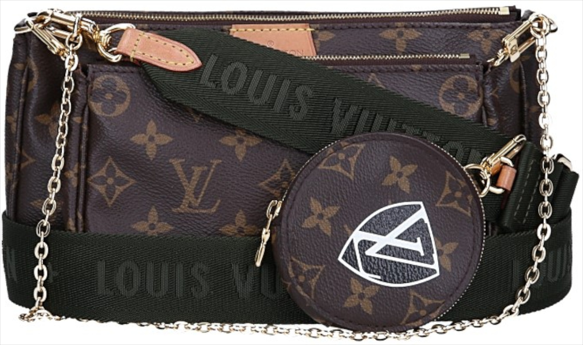 LOUIS VUITTON MULTI POCHETTE ACCESSOIRES HANDTASCHE AUS MONOGRAM CANVAS IN KAKI (M44813)